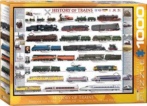 Eurographics - History of Trains (1000-Piece Puzzle) - Limolin 