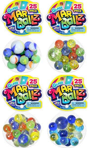 Famous-Toys - 25-Pack Glass Marballz - Limolin 