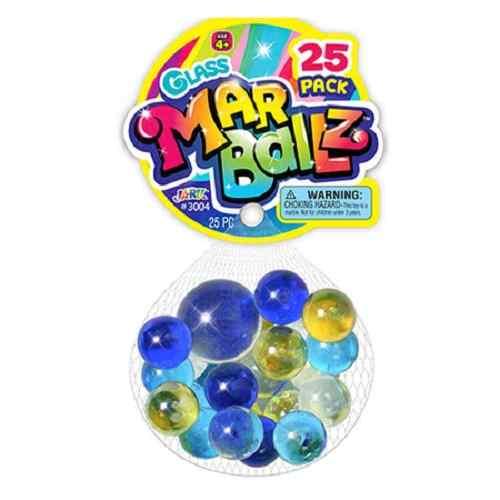 Famous-Toys - 25-Pack Glass Marballz - Limolin 