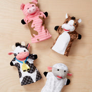 Melissa & Doug - Farm Friends Hand Puppets - in use during play