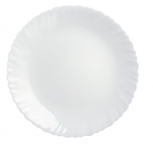 Luminarc Feston White Dinner Plate, 27 cm