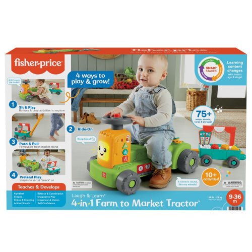 Fisher-Price - Price - 4-In-1 Farm To Market Tractor - Limolin 