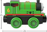 Fisher-Price - Price - Thomas And Friends - Wood Engine & Car - Small - Percy - Limolin 