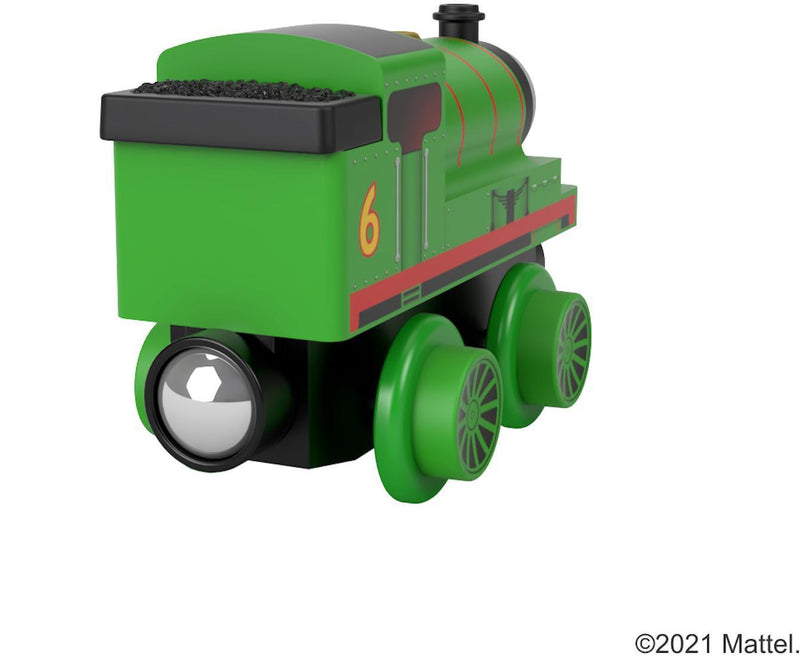 Fisher-Price - Price - Thomas And Friends - Wood Engine & Car - Small - Percy - Limolin 