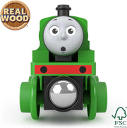 Fisher-Price - Price - Thomas And Friends - Wood Engine & Car - Small - Percy - Limolin 