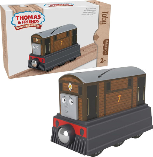Fisher-Price - Price - Thomas And Friends - Wood Engine & Car - Small - Toby - Limolin 