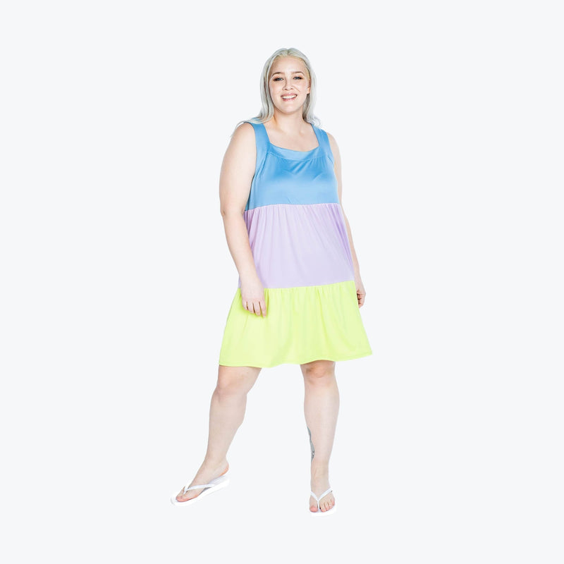 LUG - Flare Colorblock Dress