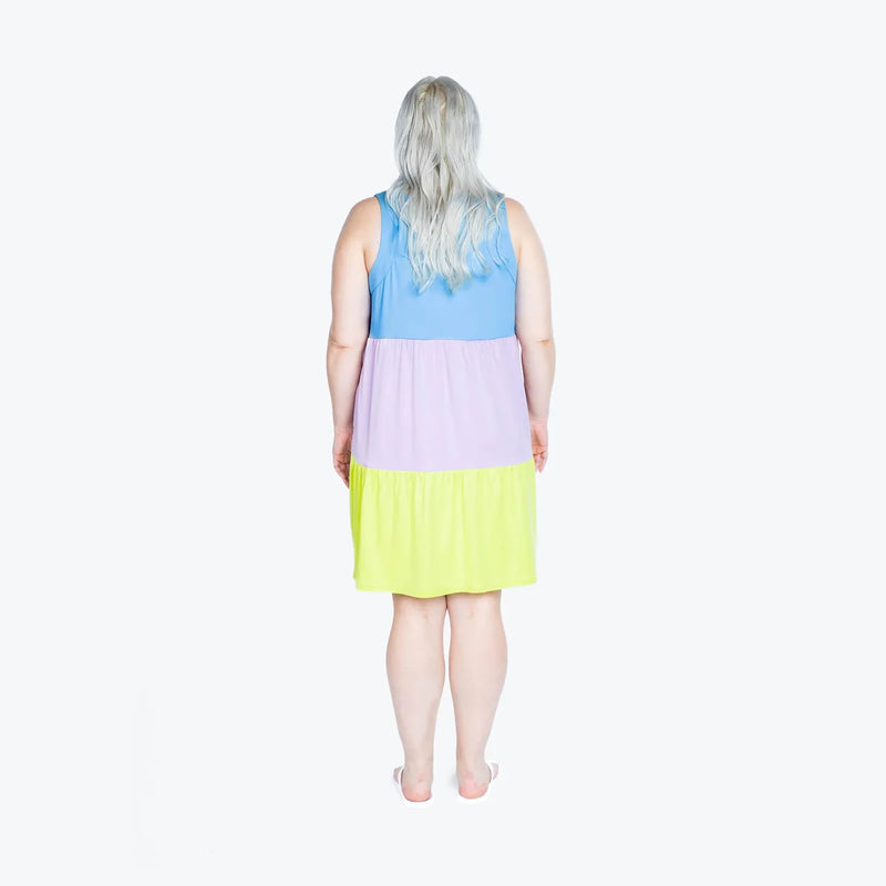 LUG - Flare Colorblock Dress