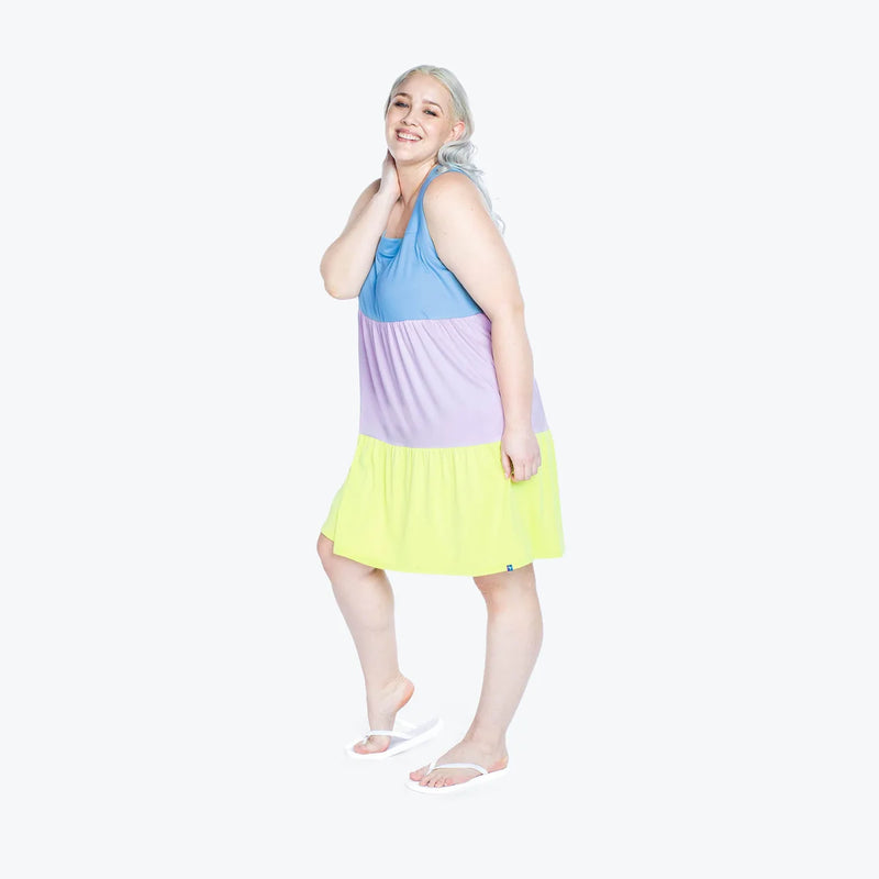 LUG - Flare Colorblock Dress