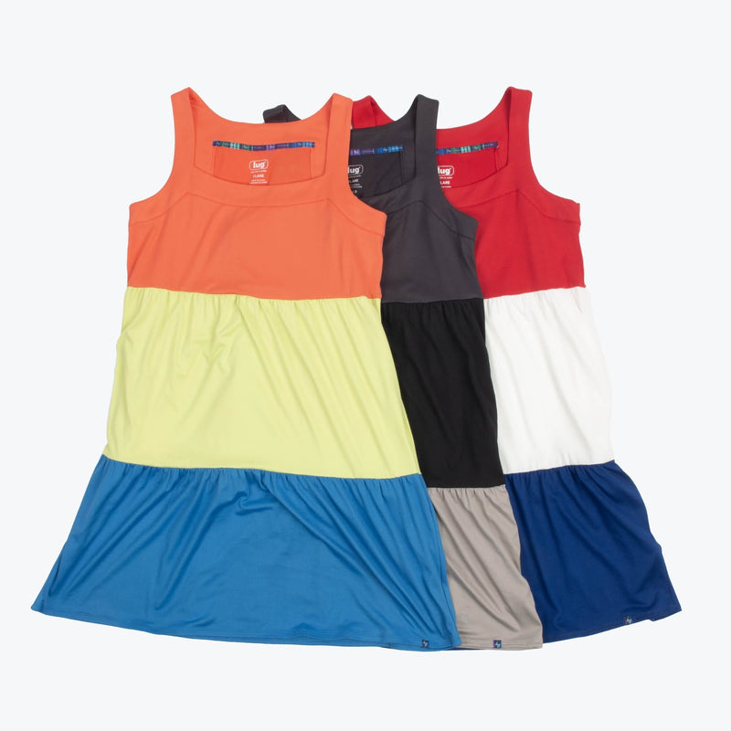 LUG - Flare Colorblock Dress