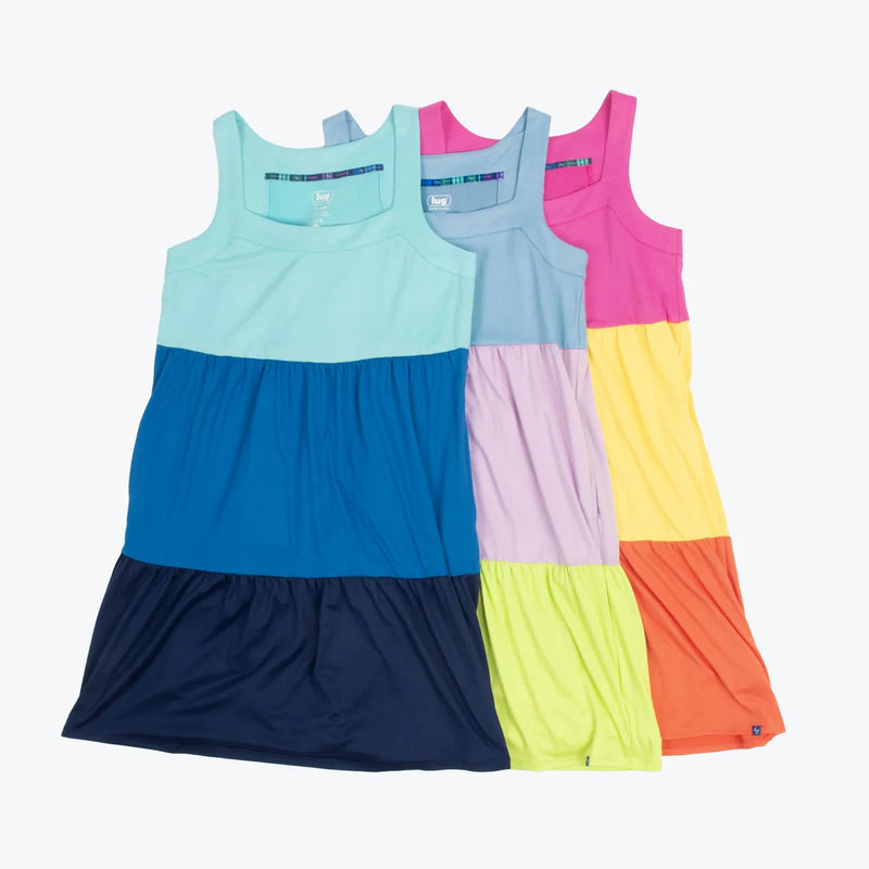 LUG - Flare Colorblock Dress