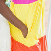 LUG - Flare Colorblock Dress