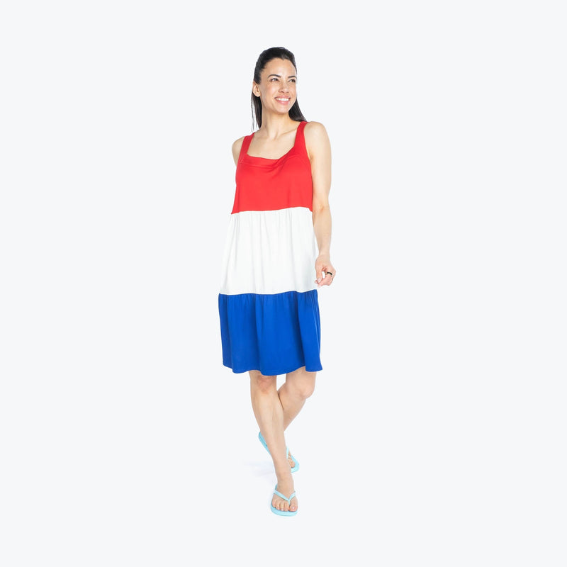 LUG - Flare Colorblock Dress