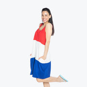 LUG - Flare Colorblock Dress