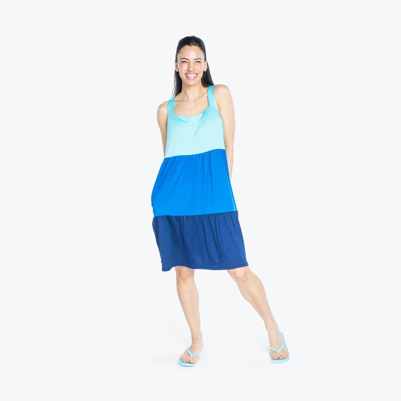 LUG - Flare Colorblock Dress