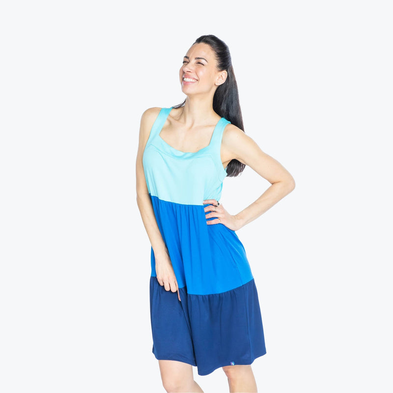 LUG - Flare Colorblock Dress