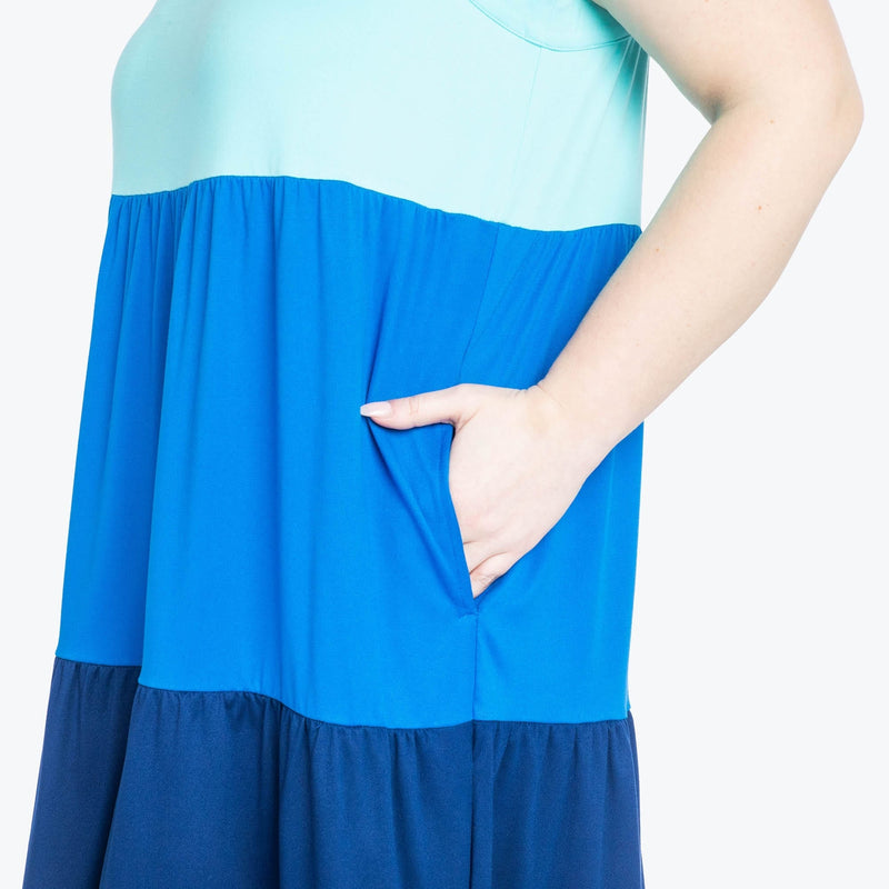 LUG - Flare Colorblock Dress