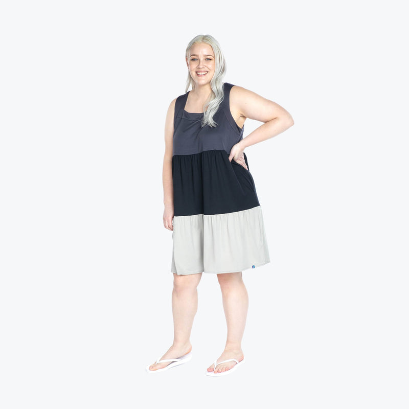 LUG - Flare Colorblock Dress