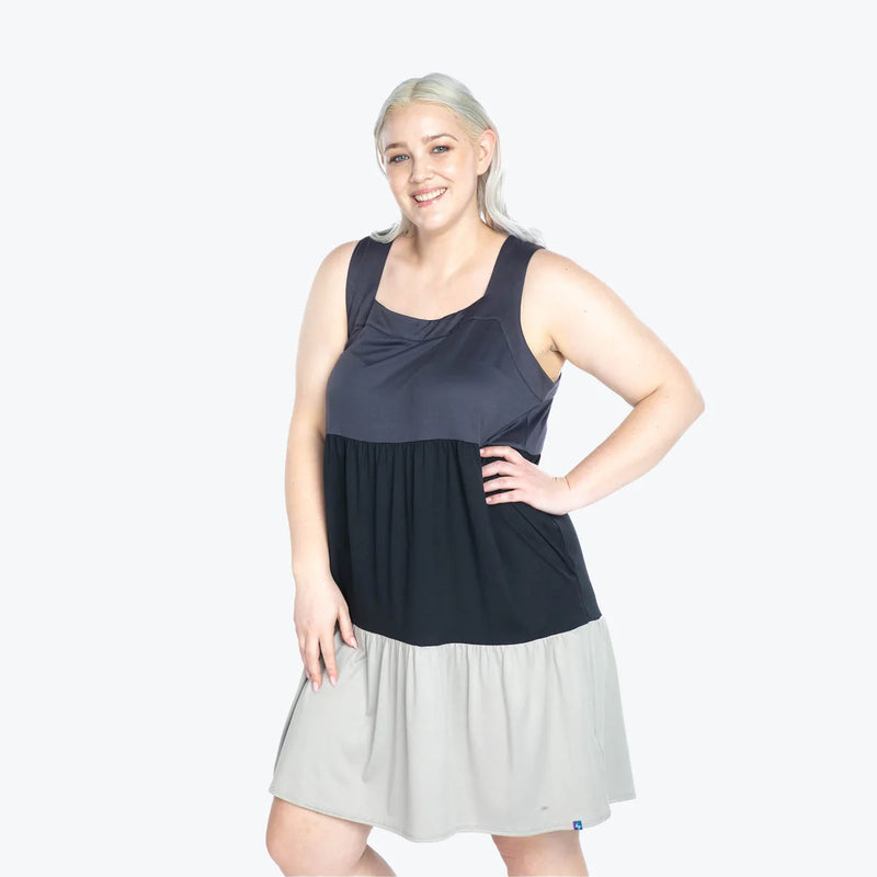 LUG - Flare Colorblock Dress
