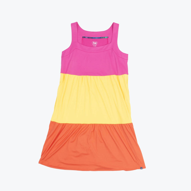 LUG - Flare Colorblock Dress