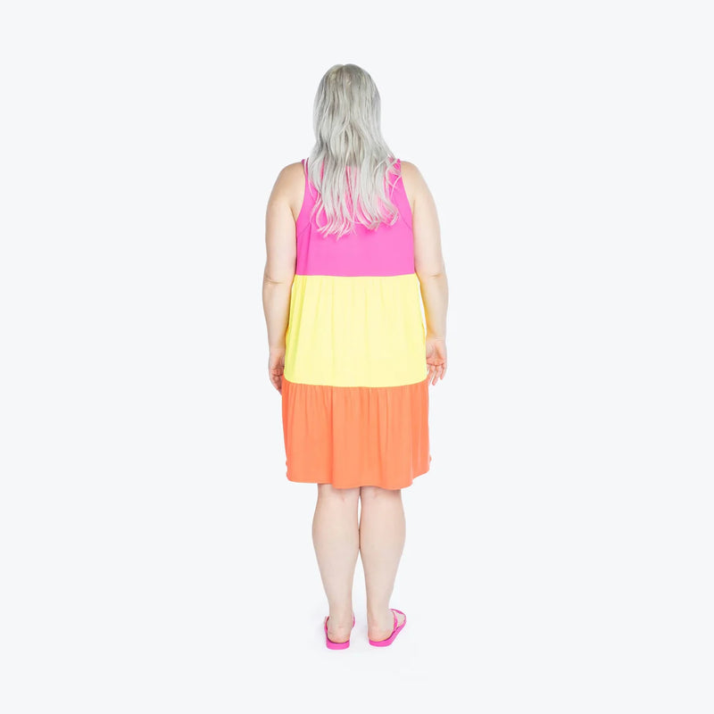 LUG - Flare Colorblock Dress