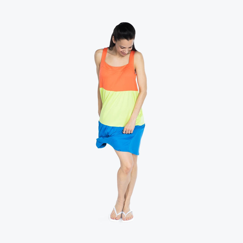 LUG - Flare Colorblock Dress