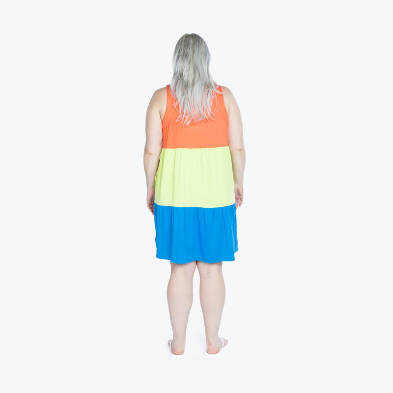 LUG - Flare Colorblock Dress