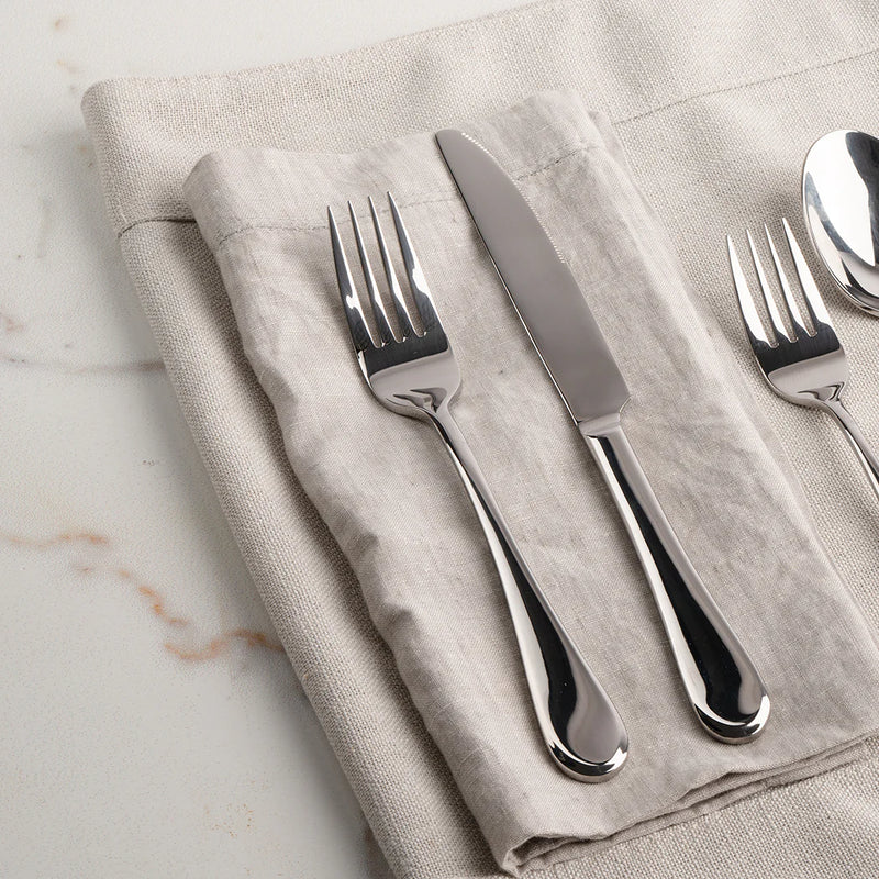 Browne - LUMINO Dinner Fork, 8.5"/21.6cm, 18/0 SS, Mirror Finish - Limolin 