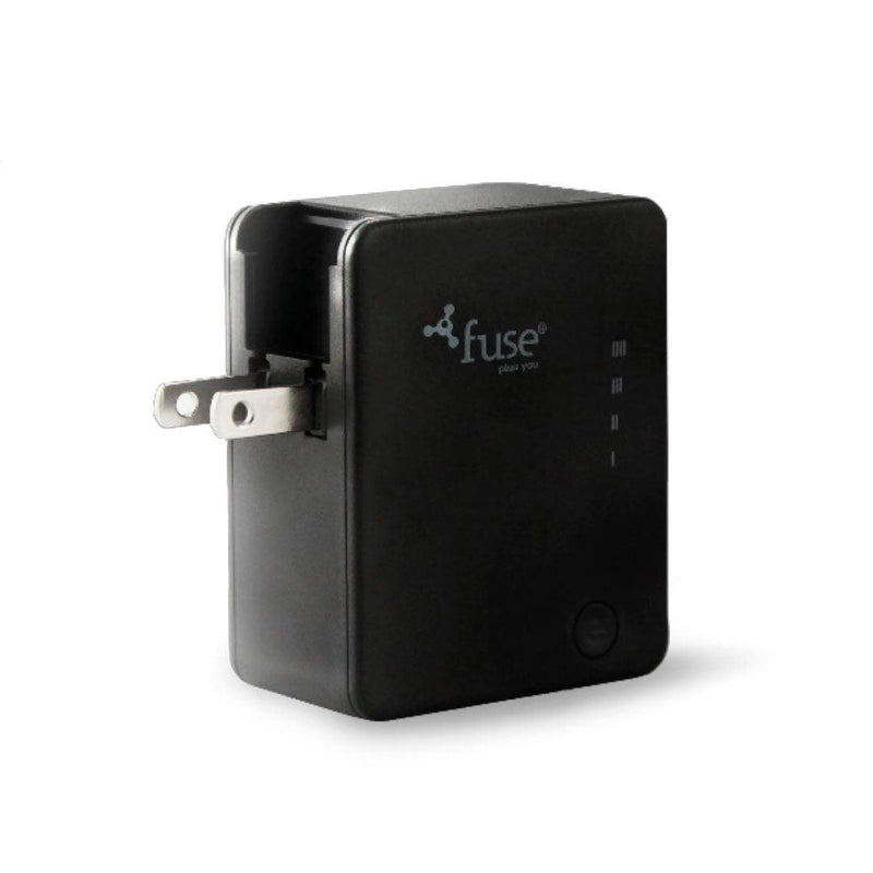 Fuse - Wall Charger 1 Port 31Amp Usb-A With 2600Mah Powerbank Black - Limolin 