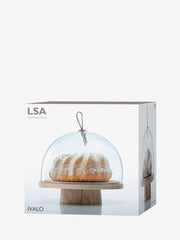 LSA - Ivalo - Dome with Ash Wood Stand | Ø28 cm / H23 cm - detail or setting view