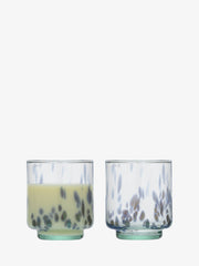 LSA - Sea Glass - Tumblers (Set of 2) | 350 mL - Ocean Blues - detail or setting view