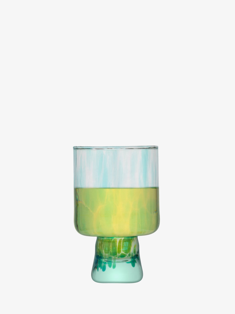 LSA - Sea Glass - Wine Glasses (Set of 2) | 300 mL - Sea Greens - detail or setting view