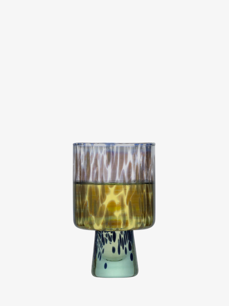 LSA - Sea Glass - Wine Glasses (Set of 2) | 300 mL - Ocean Blues - detail or setting view