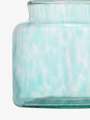 LSA - Sea Glass - Tealight Holder / Vase | H8 cm - Sea Greens - detail or setting view