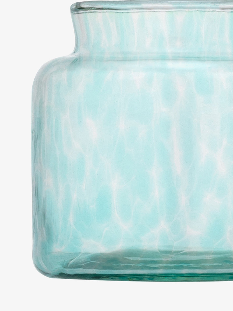 LSA - Sea Glass - Tealight Holder / Vase | H8 cm - Sea Greens - detail or setting view