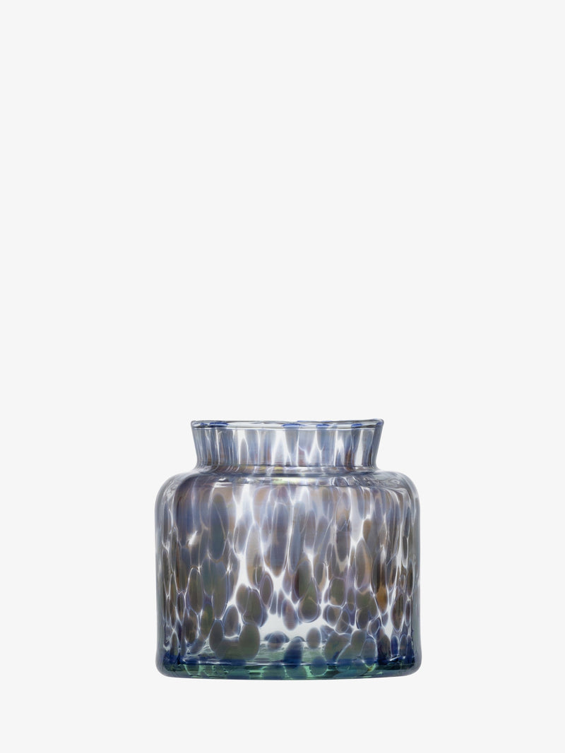 LSA - Sea Glass - Tealight Holder / Vase | H8 cm - Ocean Blues - detail or setting view