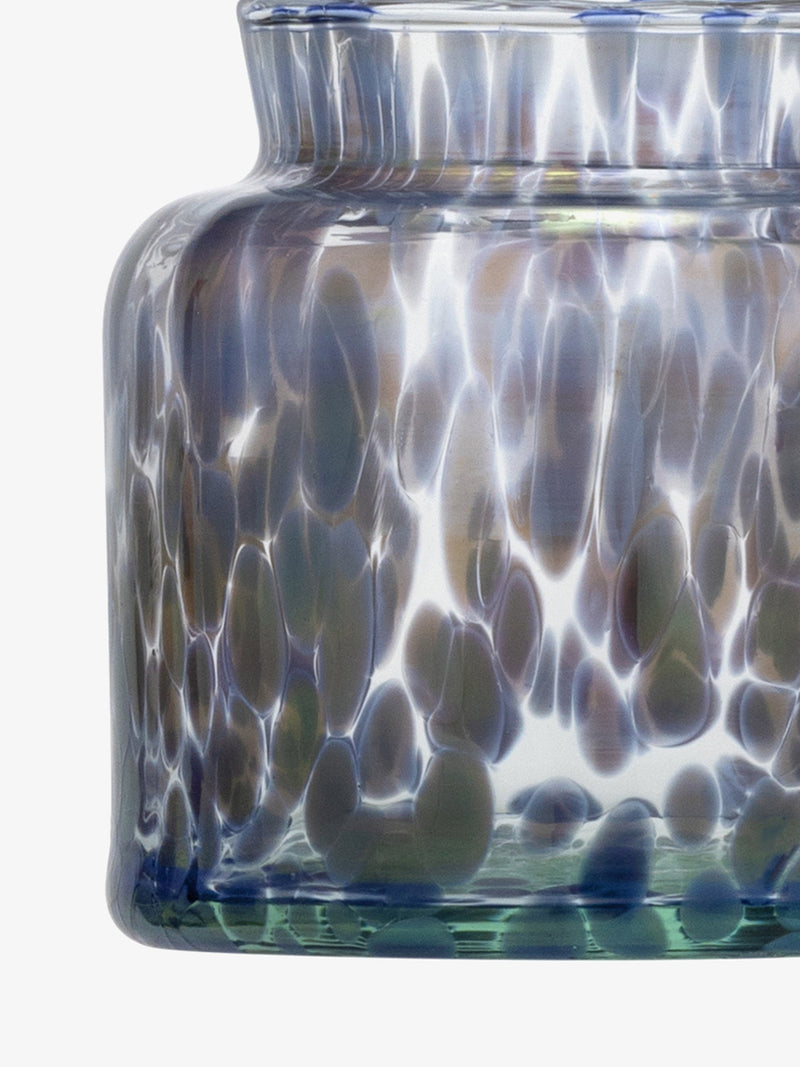 LSA - Sea Glass - Tealight Holder / Vase | H8 cm - Ocean Blues - detail or setting view