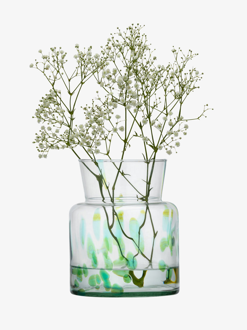 LSA - Sea Glass - Vase / Lantern | H19 cm - Sea Greens - detail or setting view