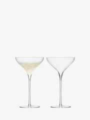 LSA - Savoy - Champagne Saucers (Set of 2) | 250 mL - detail or setting view