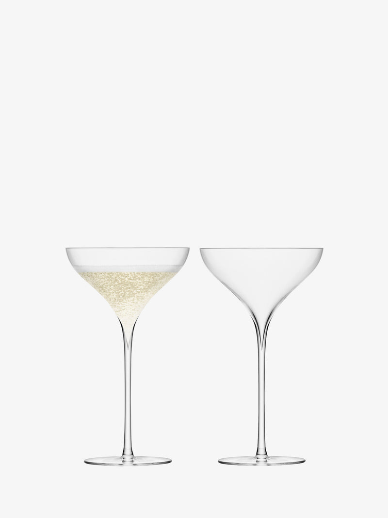 LSA - Savoy - Champagne Saucers (Set of 2) | 250 mL - detail or setting view