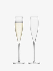 LSA - Savoy - Champagne Flutes (Set of 2) | 200 mL - detail or setting view