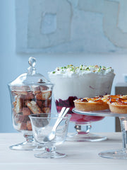 LSA - Serve - Tall Comport | H22 cm - Clear - detail or setting view