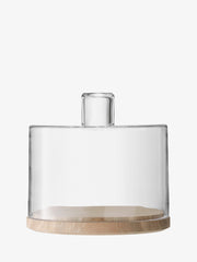 LSA - Lotta - Cake Dome with Ash Wood Base | 25.5 cm - product view