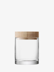 LSA - Lotta - Container with Ash Wood Lid | H14 cm
