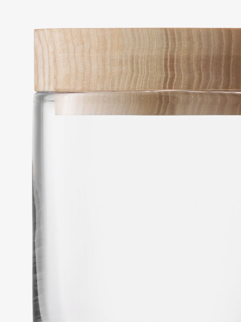 LSA - Lotta - Container with Ash Wood Lid | H14 cm - detail or setting view