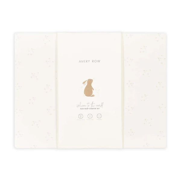 Avery Row - New Baby Starter Set 0-3m Bunnies / Daisy Meadow