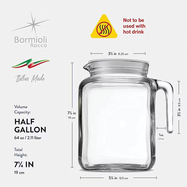 Bormioli Rocco - Frigoverre Classic Jug w/Lid 2L
