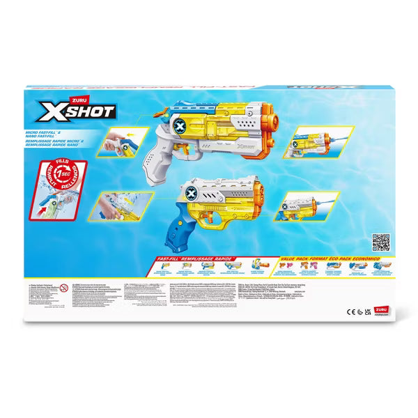 XSHOT - FAST FILL COMBO PACK: 2 MICRO and 2 NANO