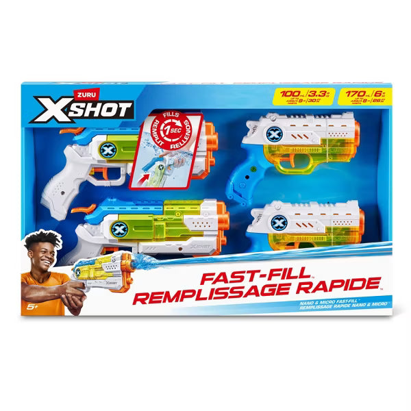 XSHOT - FAST FILL COMBO PACK: 2 MICRO and 2 NANO