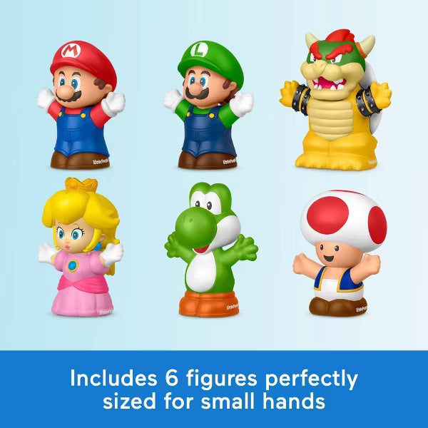Fisher-Price - LITTLE PEOPLE - SUPER MARIO CHARACTER 6pc MULTIPACK